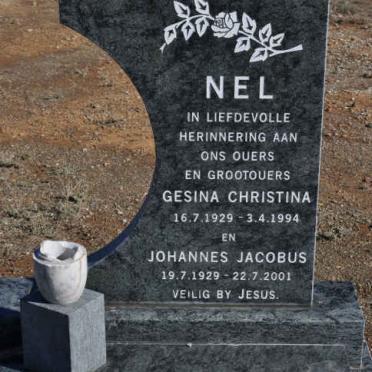 NEL Johannes Jacobus 1929-2001 &amp; Gesina Christina 1929-1994