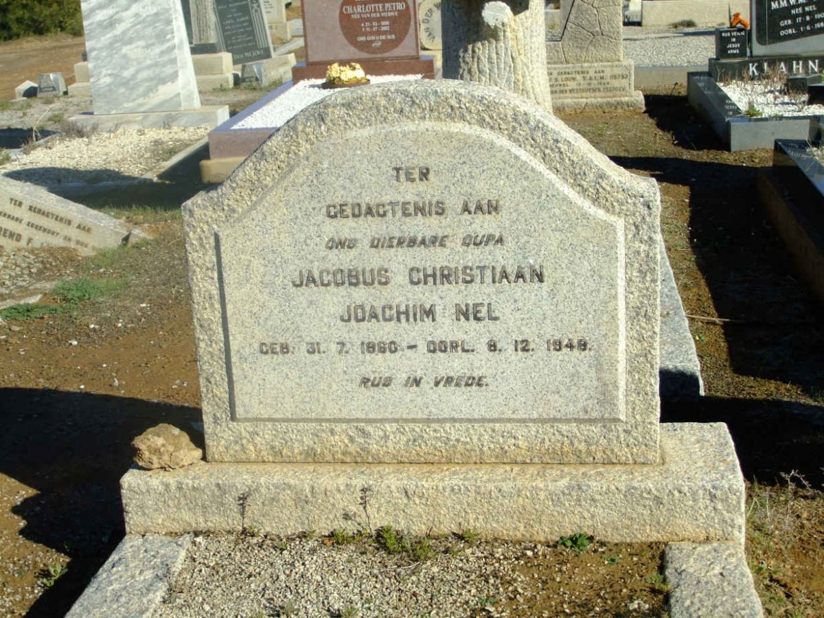 NEL Jacobus Christiaan Joachim 1860-1948