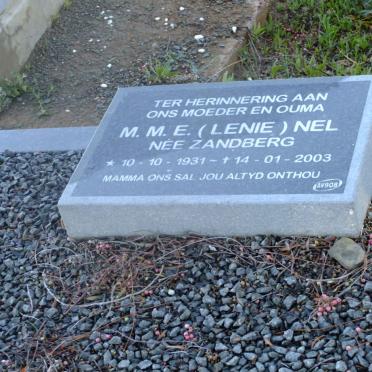 NEL M.M.E. nee ZANDBERG 1931-2003