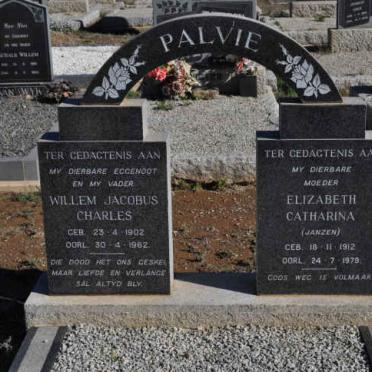PALVIE Willem Jacobus Charles 1901-1962 &amp; Elizabeth Catherina JANZEN  1912-1979