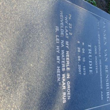 RENSBURG Trudie, Jansen van 1979-2007