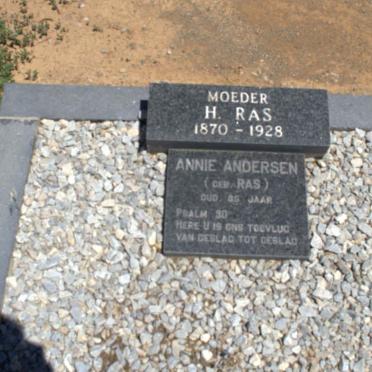 RAS H. 1870-1928 :: ANDERSEN Annie nee RAS