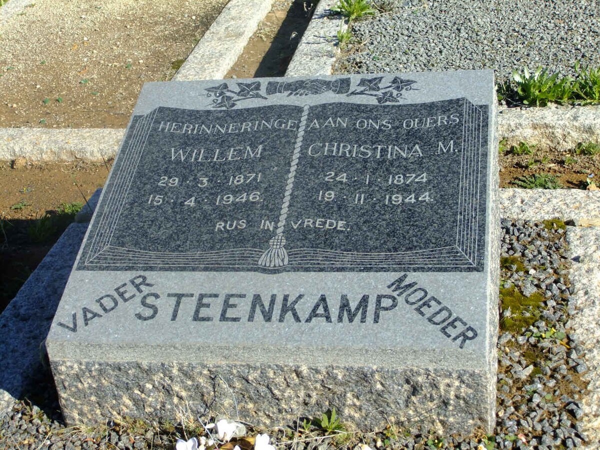 STEENKAMP Willem 1871-1946 &amp; Christina M. 1874-1944