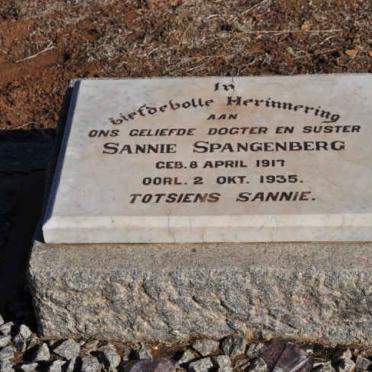 SPANGENBERG Sannie 1917-1935