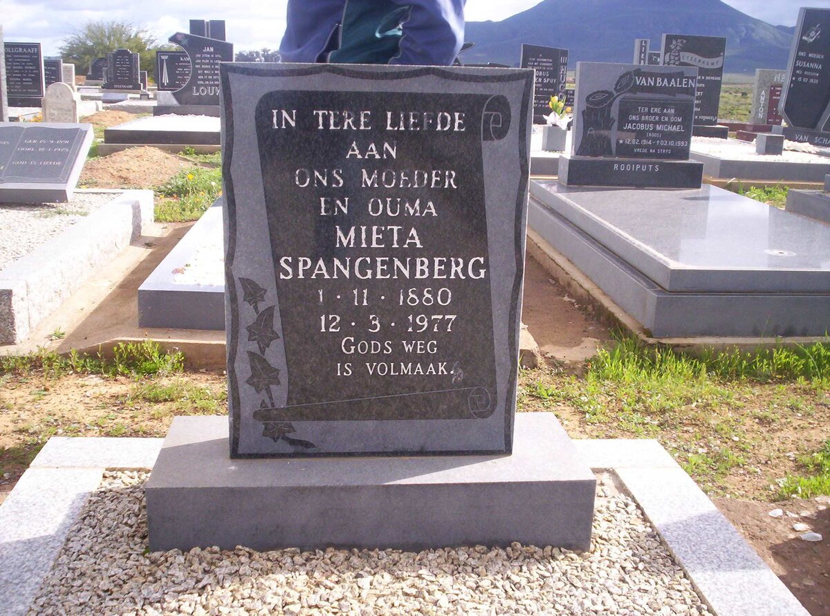 SPANGENBERG Mieta 1880-1977