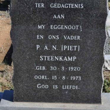 STEENKAMP P.A.N. 1920-1973