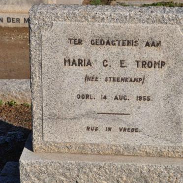 TROMP Maria C.E. nee STEENKAMP -1955
