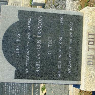 TOIT Charl Jacobus Francois, du 1906-1960