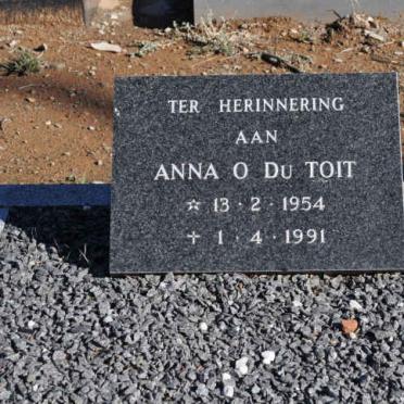 TOIT Anna O., du 1954-1991