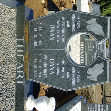 THEART Daan 1922-1998 &amp; Dana VAN RHYN 1934-2001