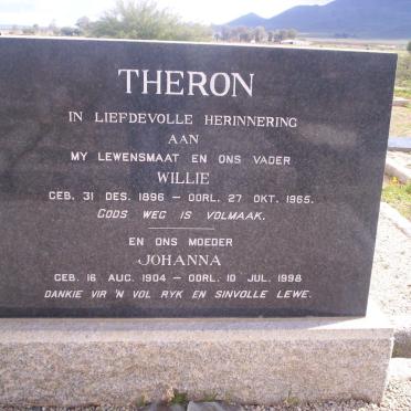 THERON Willie 1896-1965 &amp; Johanna 1904-1998