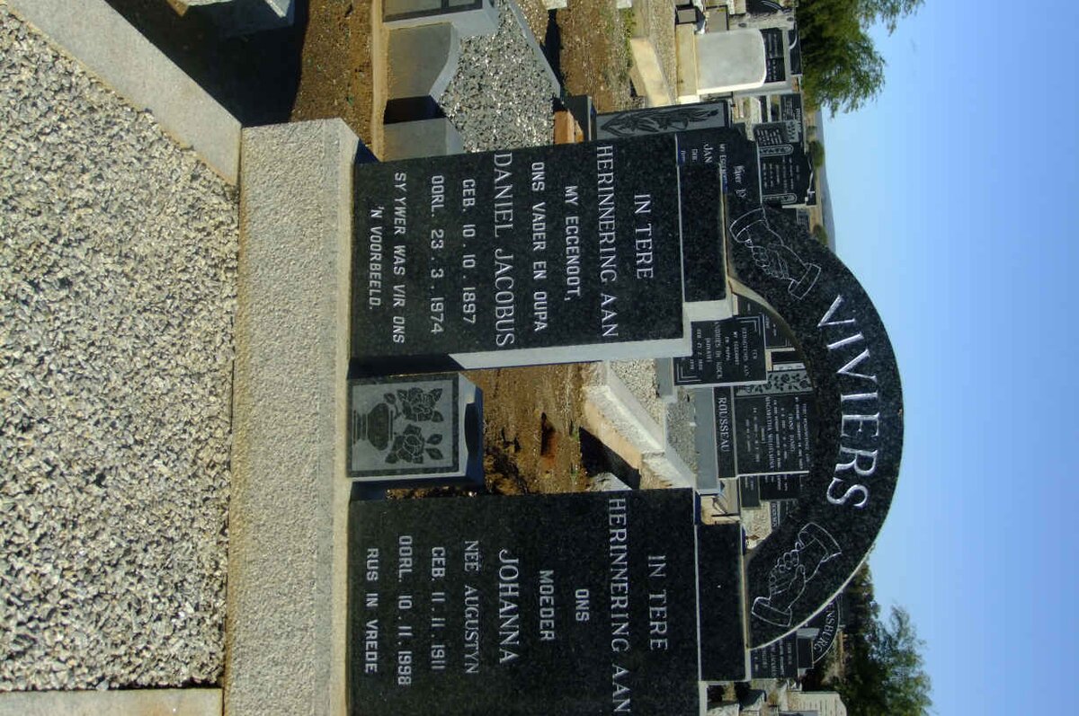 VIVIERS Daniel Jacobus 1897-1974 &amp; Johanna AUGUSTYN 1911-1998