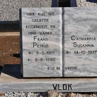 VLOK Frans Petrus 1911-1992 &amp; Catharina Susanna 1917-
