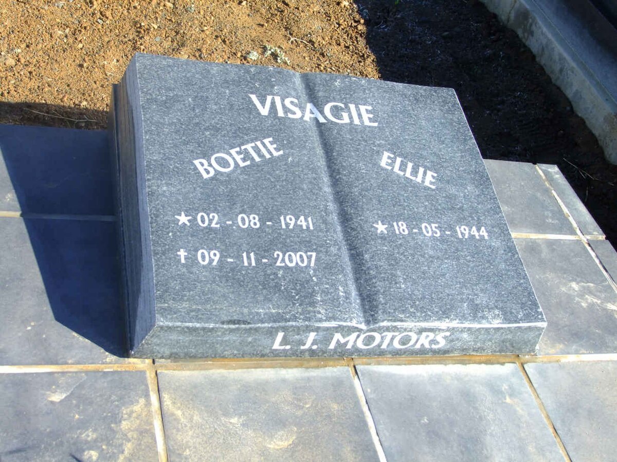 VISAGIE Boetie 1941-2007 &amp; Ellie 1944-