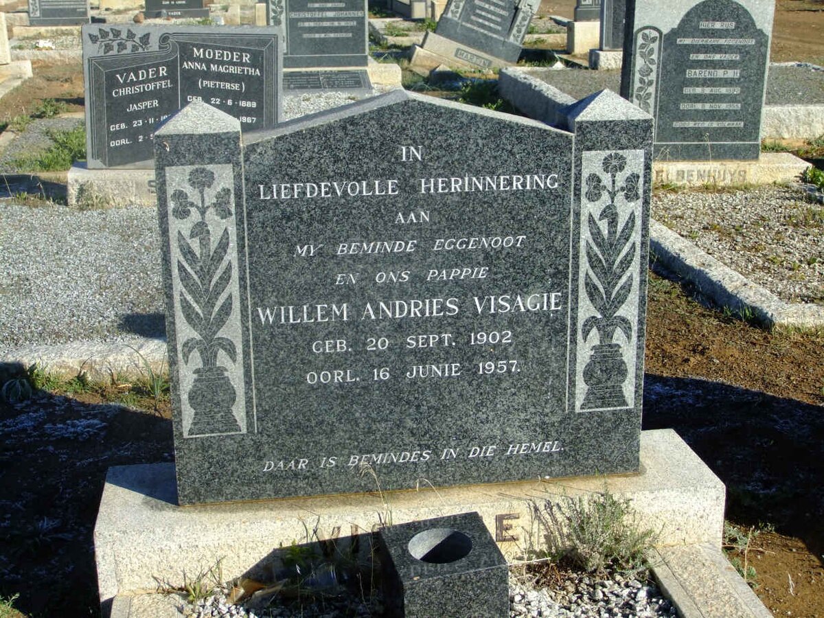 VISAGIE Willem Andries 1902-1957
