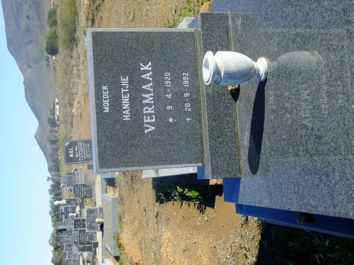 VERMAAK Hannetjie 1920-1992