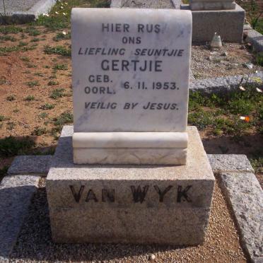 WYK Gertjie, van 1953-1953
