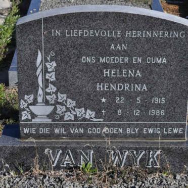 WYK Helena Hendrina, van 1915-1986