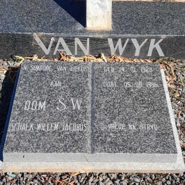 WYK Schalk Willem Jacobus, van 1928-1996