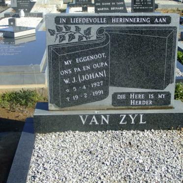 ZYL W.J., van 1927-1991