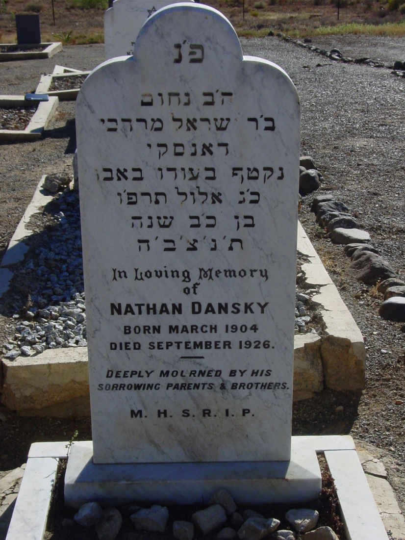 DANSKY Nathan 1904-1926