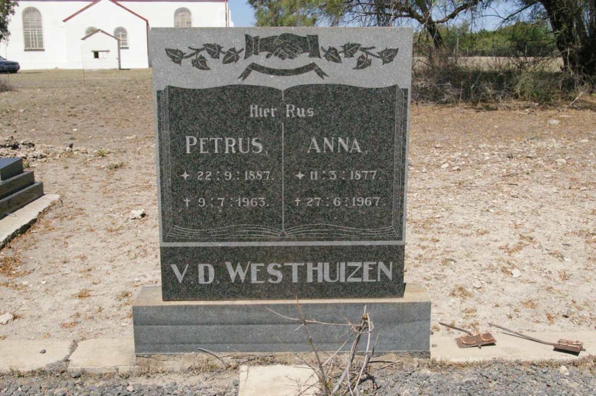 WESTHUIZEN Petrus, v.d. 1887-1963 &amp; Anna 1877-1967