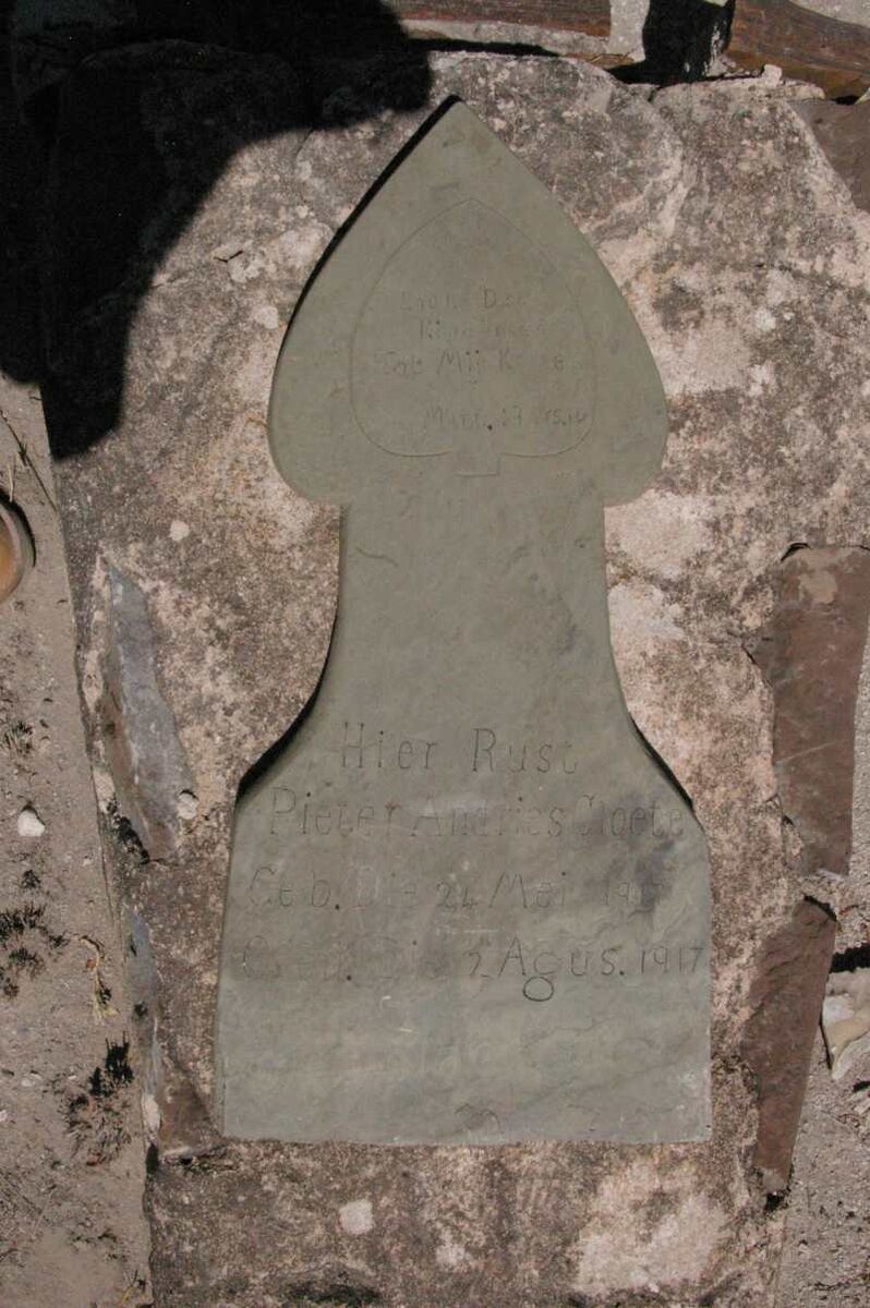 CLOETE Pieter Andries 1917-1917