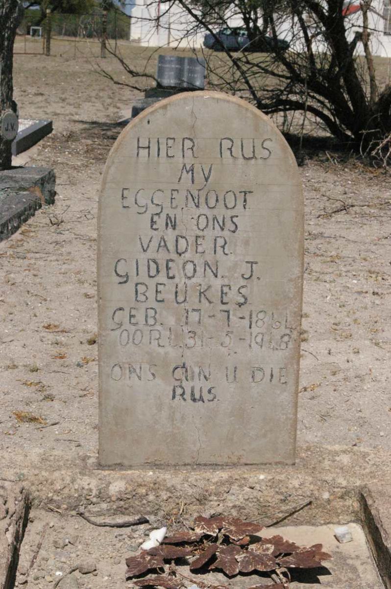 BEUKES Gideon J. 1864-1948