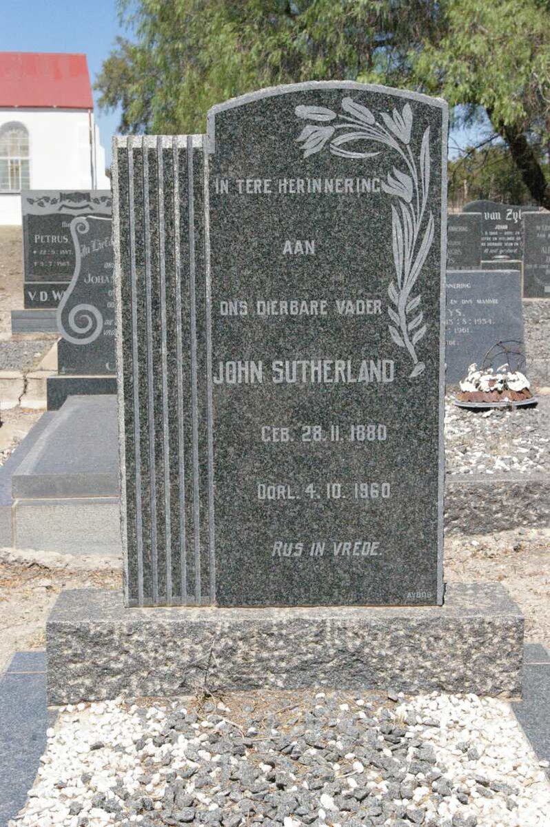 SUTHERLAND John 1880-1960