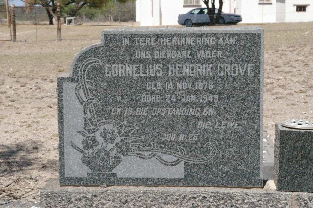 GROVE Cornelius Hendrik 1876-1949