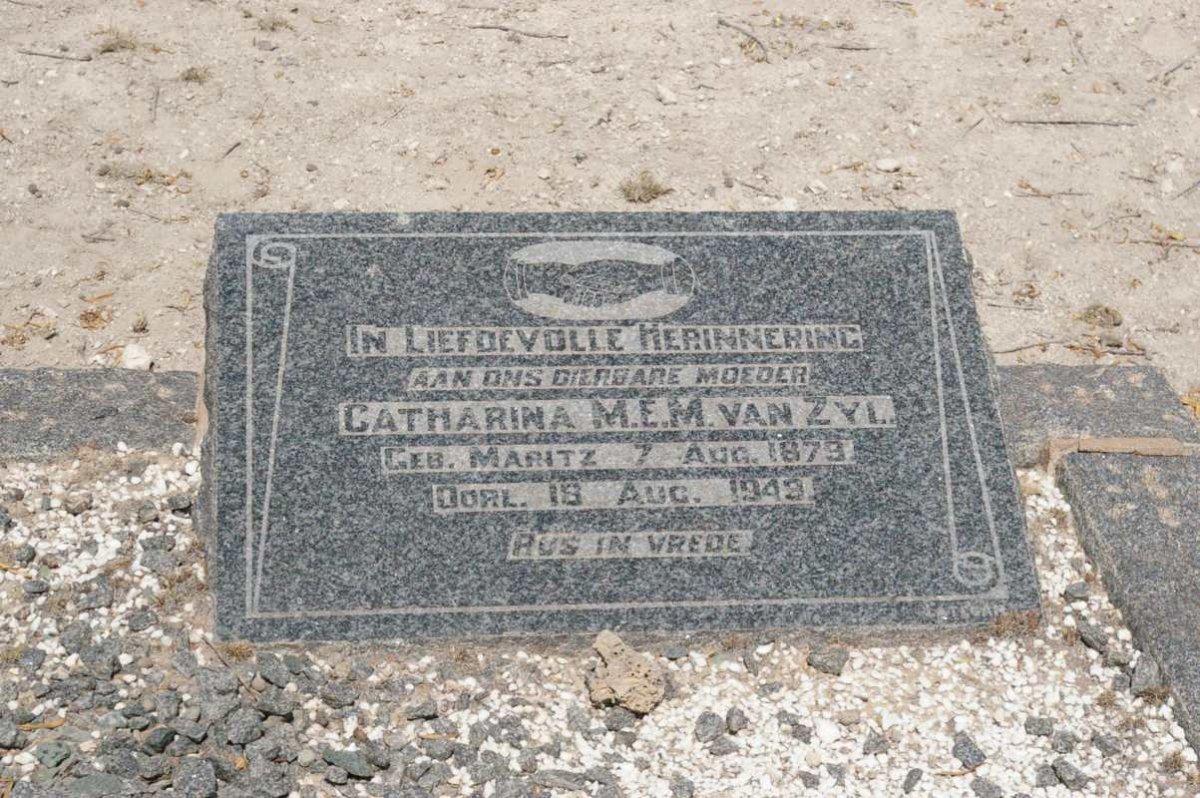 ZYL Catharina M.E.M., van nee MARITZ 1879-1949