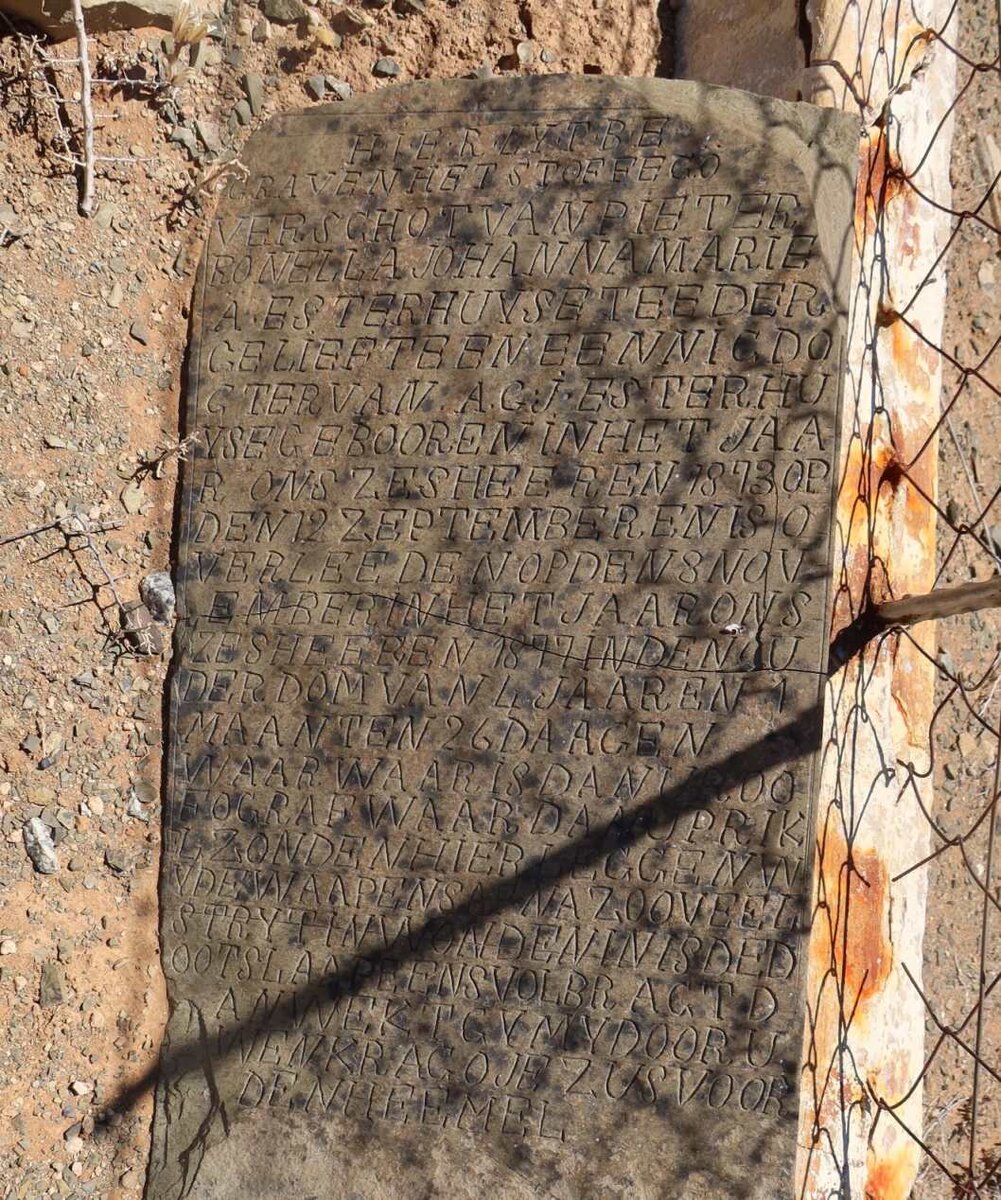 ESTERHUYSE Pieterronella Johanna Mariea 1873-1877