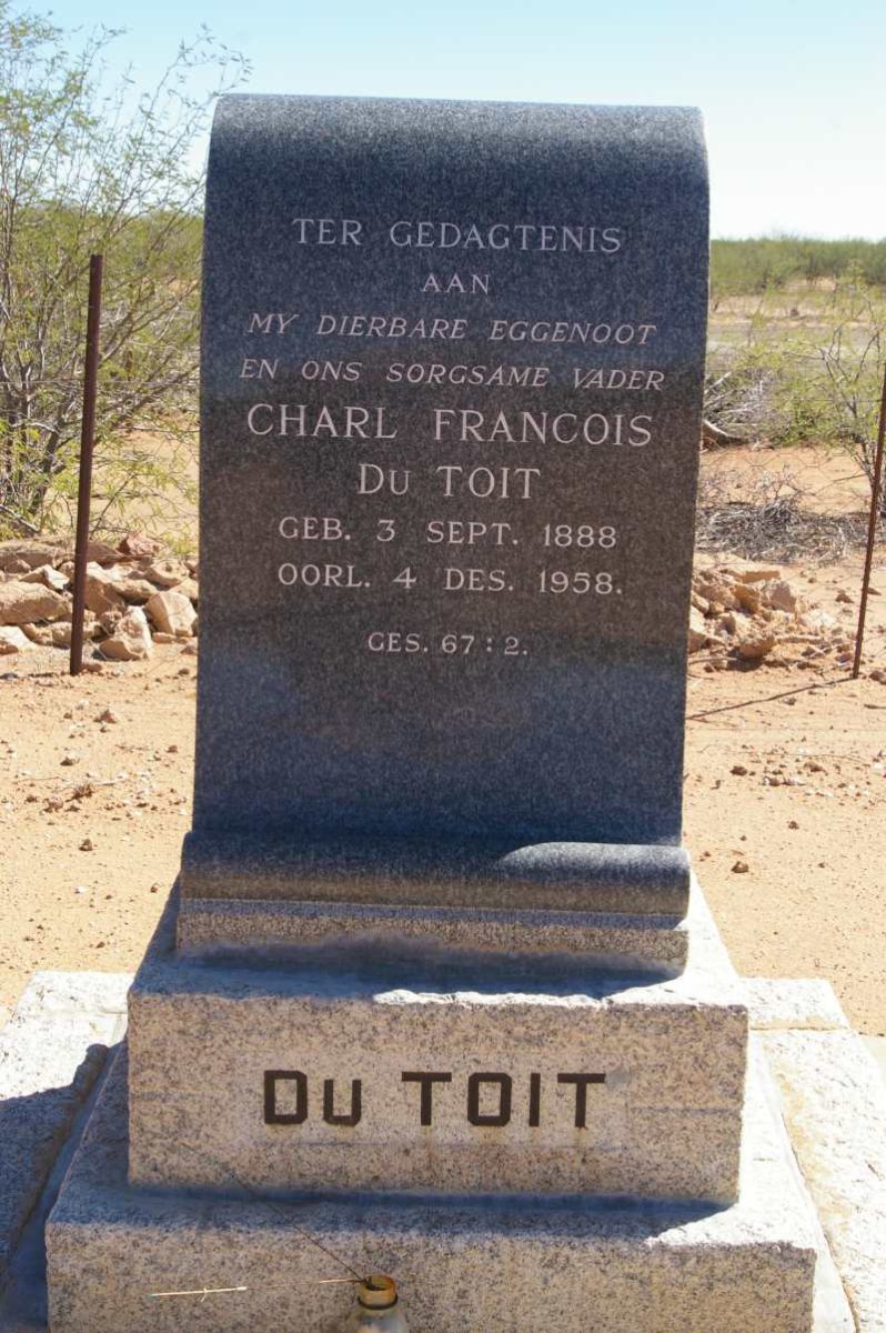 TOIT Charl Francois, du 1888-1958