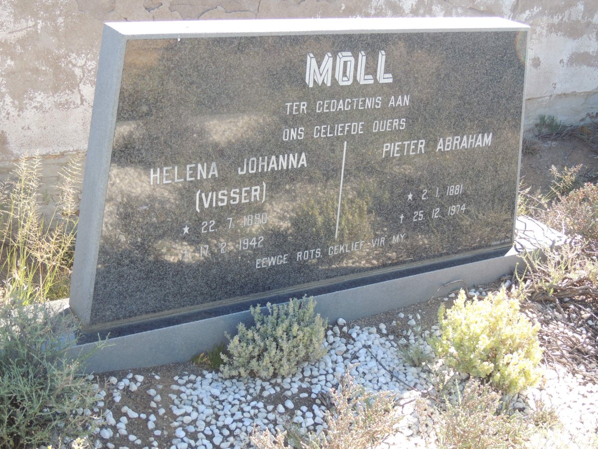MOLL Pieter Abraham 1881-1974 &amp; Helena Johanna VISSER 1890-1942