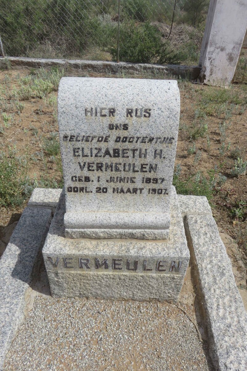 VERMEULEN Elizabeth H. 1897-1907