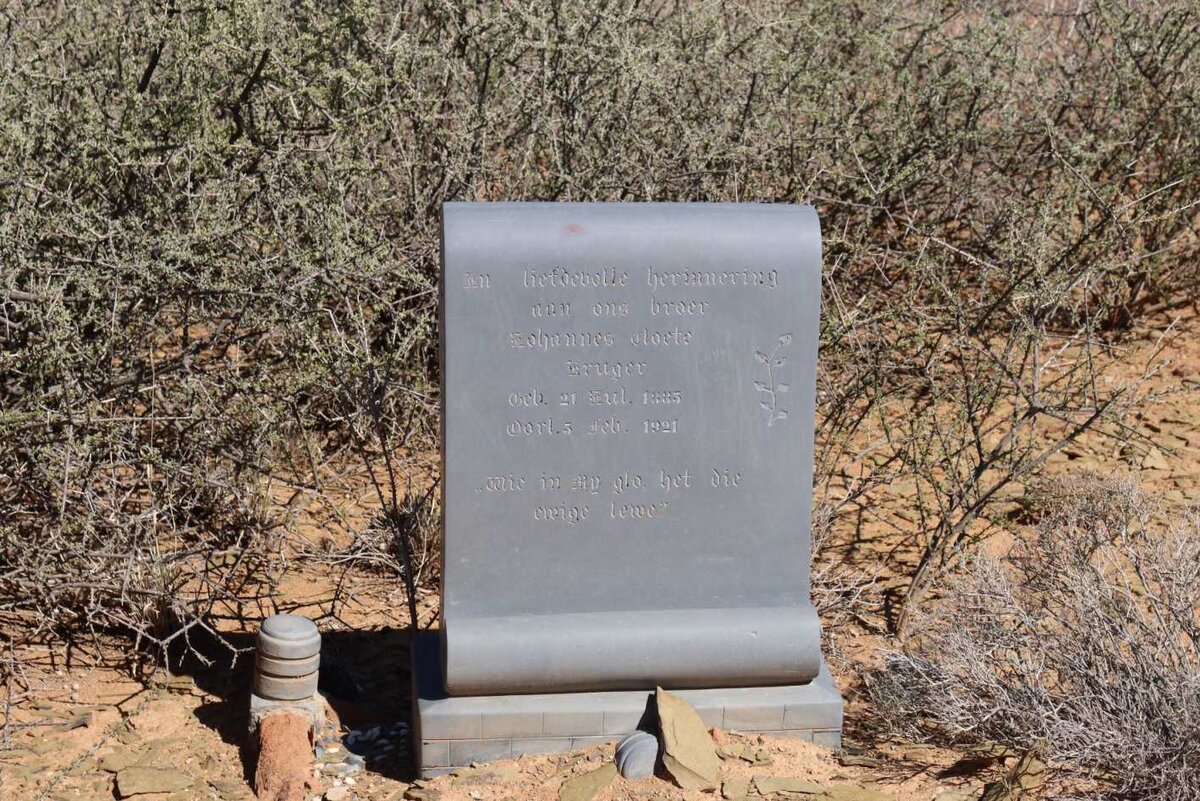 KRUGER Johannes Cloete 1885-1921