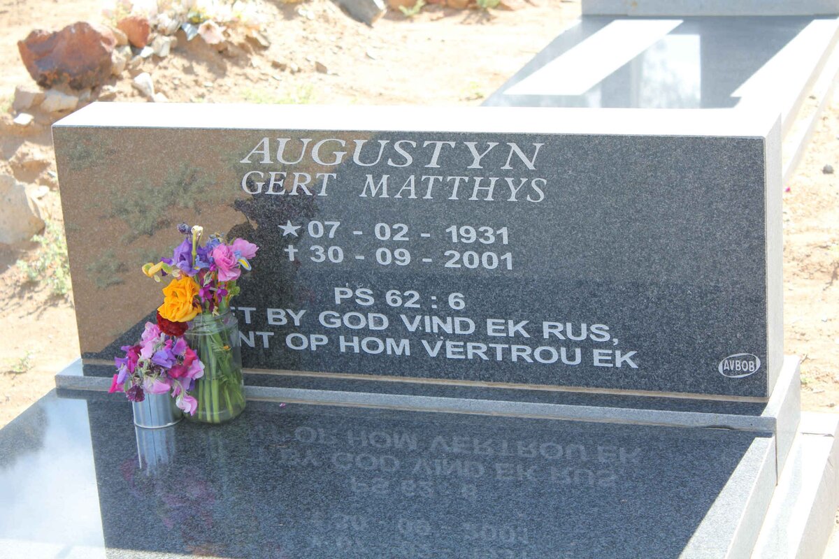 AUGUSTYN Gert Matthys 1931-2001