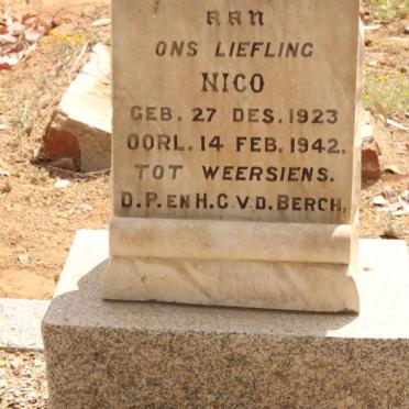 BERGH Nico, v.d. 1923-1942