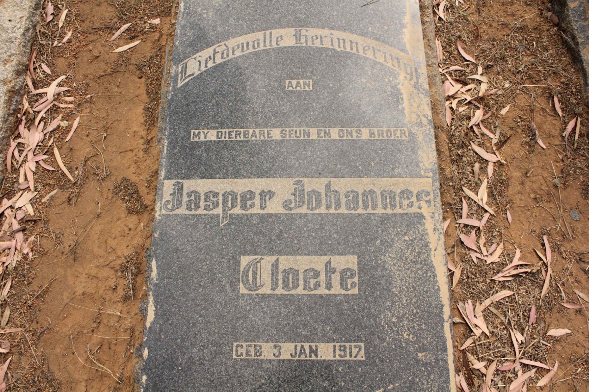 CLOETE Jasper Johannes 1917-1949