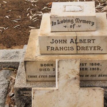 DREYER John Albert Francis 1886-1918
