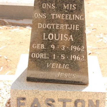 EASTON Louisa 1962-1962