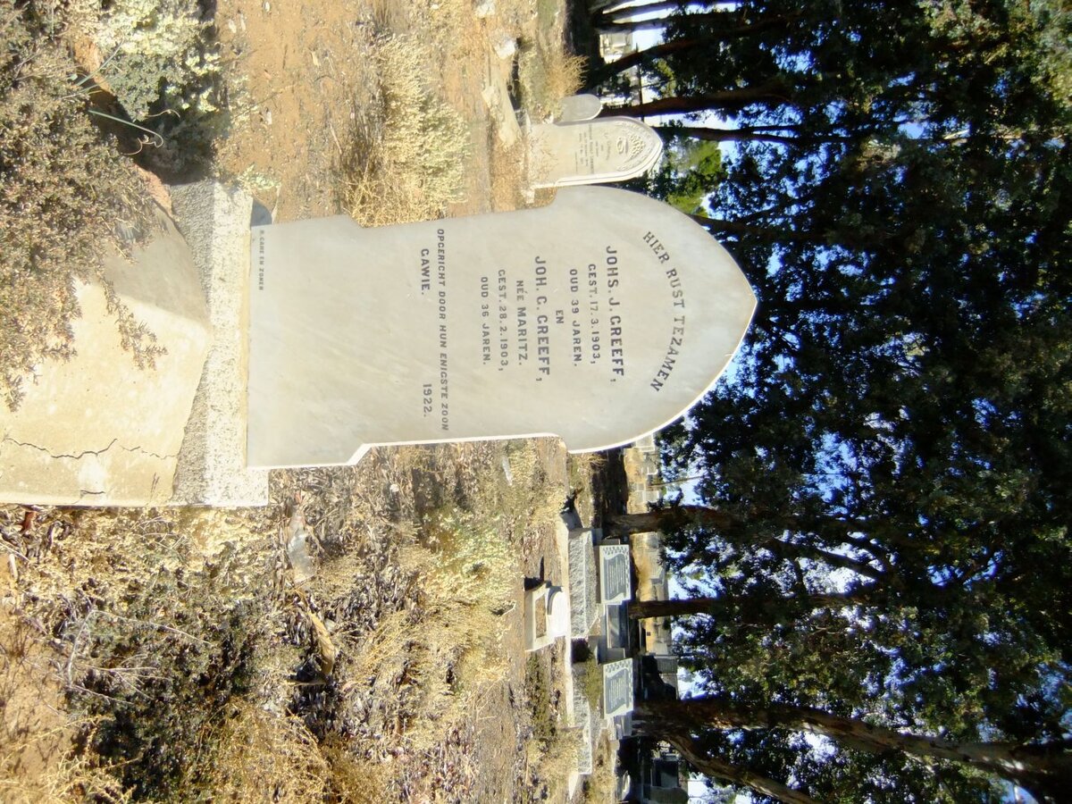 GREEFF Johs. J. -1903 &amp; Joh. C. MARITZ -1903