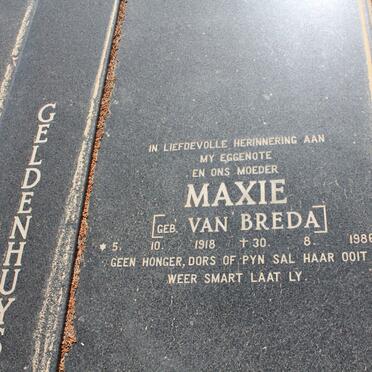 GELDENHUYS Marthinus 1911-1990 &amp; Maxine VAN BREDA 1918-1986