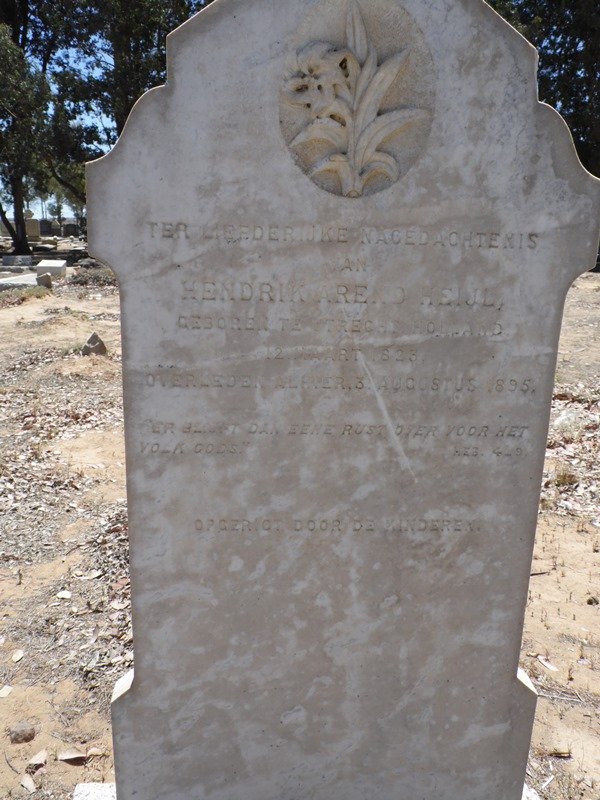 HEIJL Hendrik Arend 1823-1895