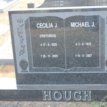 HOUGH Michael J. 1915-2007 &amp; Cecilia J. PRETORIUS 1928-2005