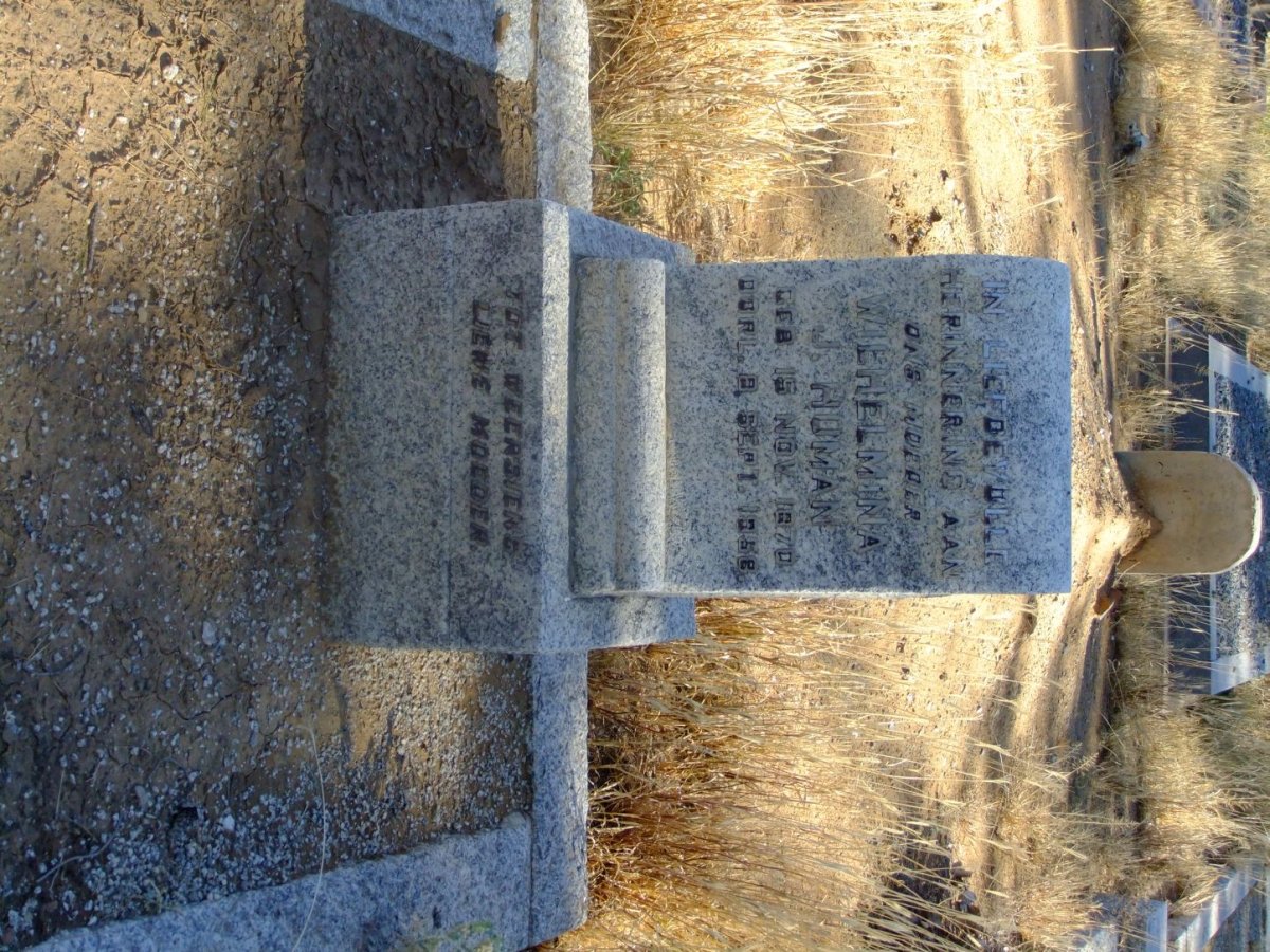 HUMAN Wilhelmina J. 1870-1958