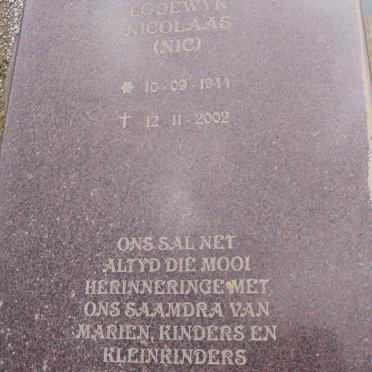 HUMAN Lodewyk Nicolaas 1944-2002