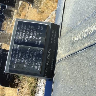 JACOBS Stephanus Johannes 1910-1980 &amp; Maria Petronella JACOBS 1924-1996