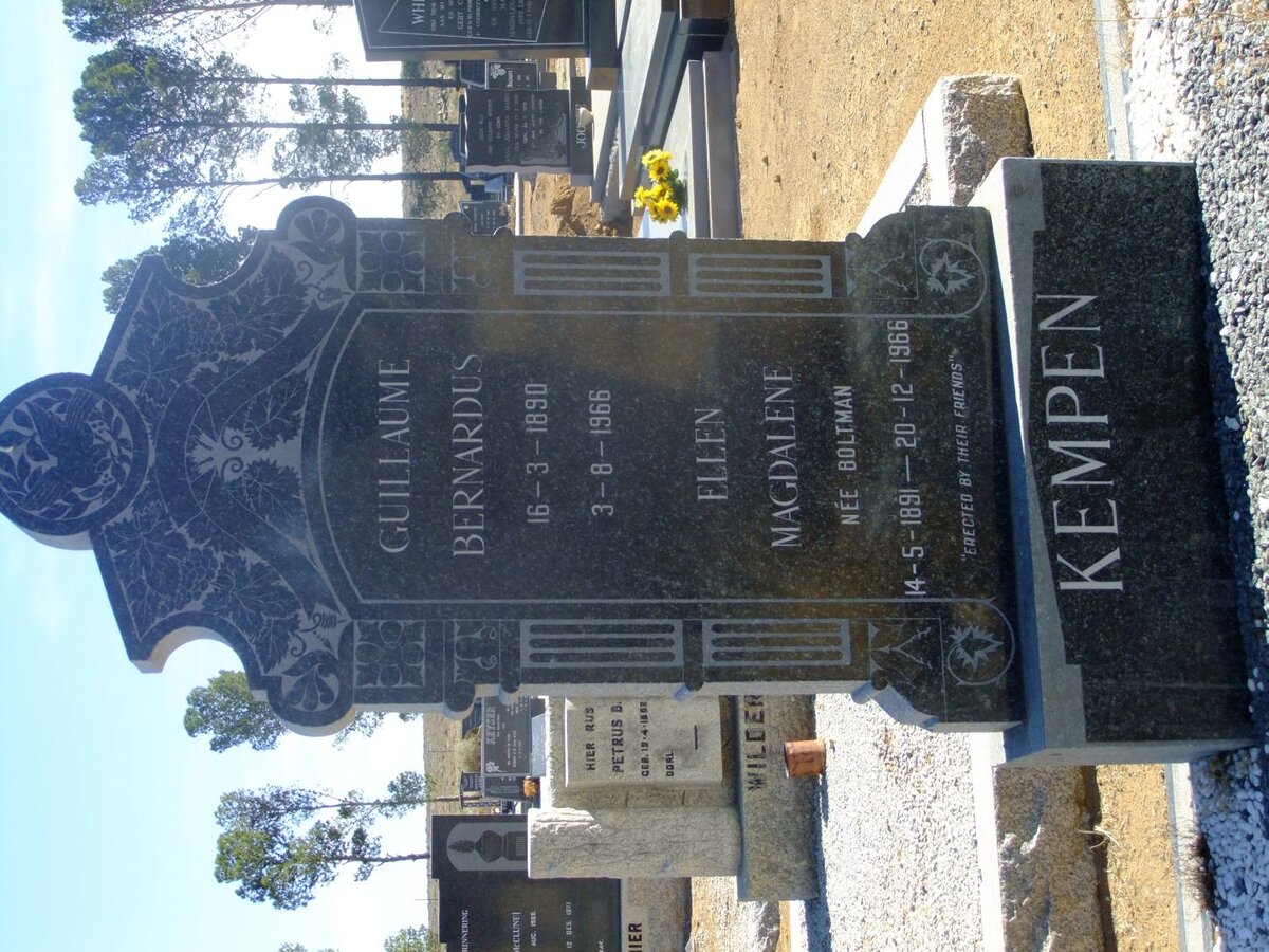 KEMPEN Guillaume Bernardus 1890-1966 &amp; Ellen Magdalene BOLTMAN 1891-1966