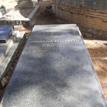 KRUGEL Johanna Elizabeth 1897-1989